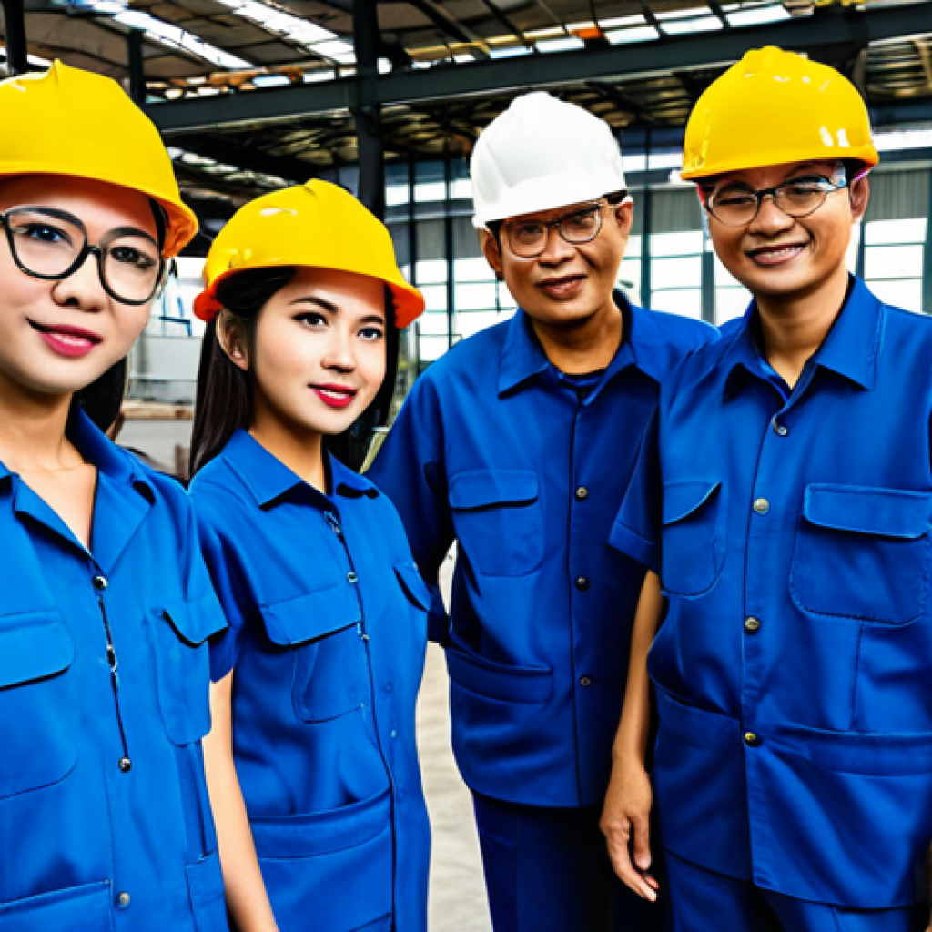 산업안전기사와 물류 안전 관리 사례 - Safety Culture in a Modern Factory**

"A diverse team of fully clothed Thai factory workers particip...
