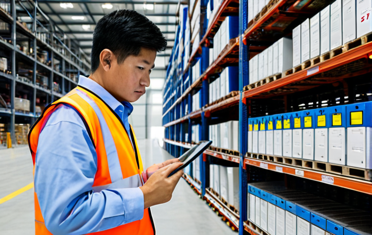 산업안전기사와 물류 안전 관리 사례 - Risk Assessment & Management in a Logistics Warehouse**

"A logistics manager in a warehouse setting...