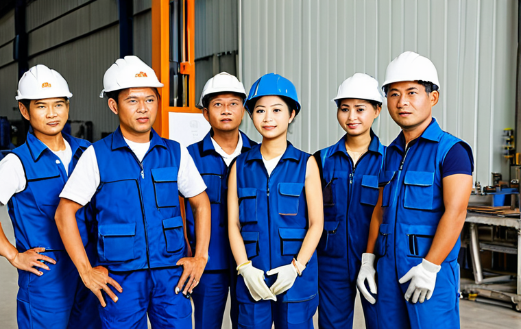 산업안전기사와 소음 및 진동 관리 - Workplace Safety Training**
"A diverse group of Thai workers participating in a safety training ses...