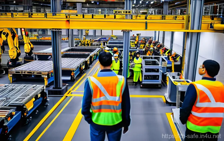 산업안전기사와 노사 협력 안전 관리 사례 - **"The Modern Safety Officer as a Mentor":**
    A contemporary industrial workshop or a clean, well...